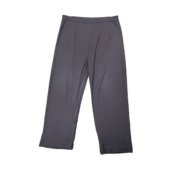 Exclusively Misook Black Straight Relaxed Stretchy Knit Pull on Women's XL - Picture 1 of 9